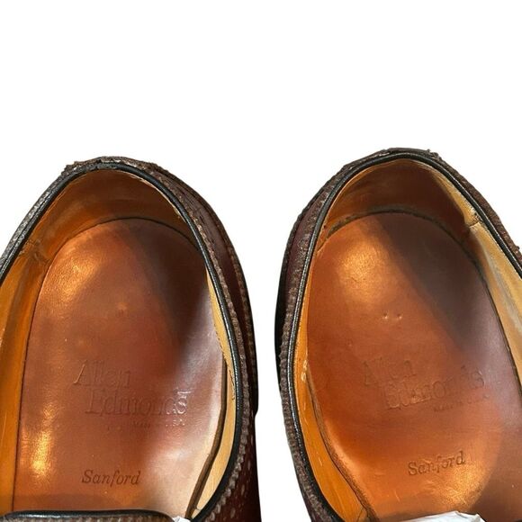 Cole Haan Mens 13 M Brown Chukka Wingtip Leather Ankle Boot Distressed Brogue main image 4